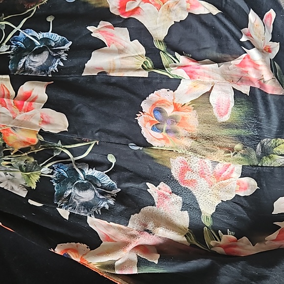 TED BAKER: black cashmere wool Nevia wrap coat - Picture 9 of 10